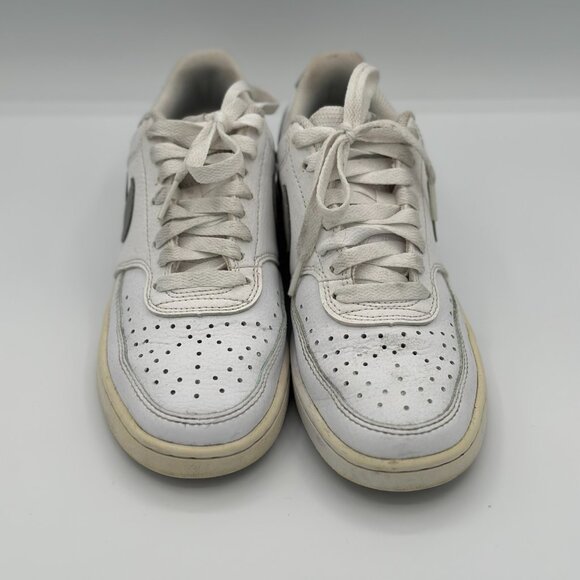 Nike Court Vision Low – White/Silver – Women’s Size 5.5 - Picture 2 of 7